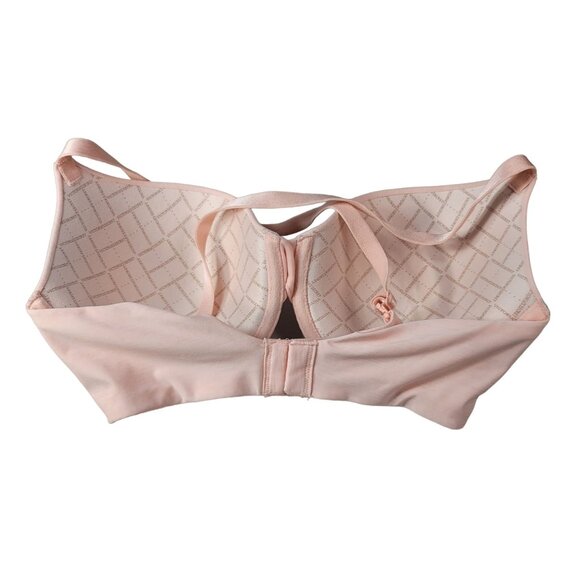 Victoria's Secret Uplift Semi Demi Bra Pink Peach 32DD Underwire Adj Seamless - Picture 5 of 11